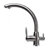 Смеситель для кухни под осмос Globus Lux LAZER GLLR-0777-8-STSTEEL Фото - 3