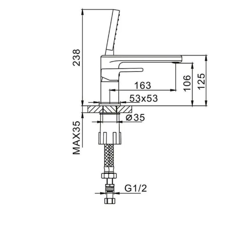 Смеситель для ванны Globus Lux Milano GLM-0109 Фото - 2