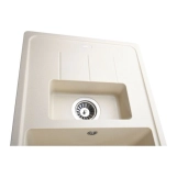 Гранітна мийка Globus Lux IZEO слонова кiстка 780х500мм Фото - 3