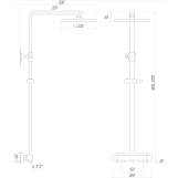 Душова система Globus Lux Termostatic  GLQ-0040T Фото - 1