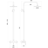 Душова система Globus Lux ALPEN S-SH-005 Фото - 1