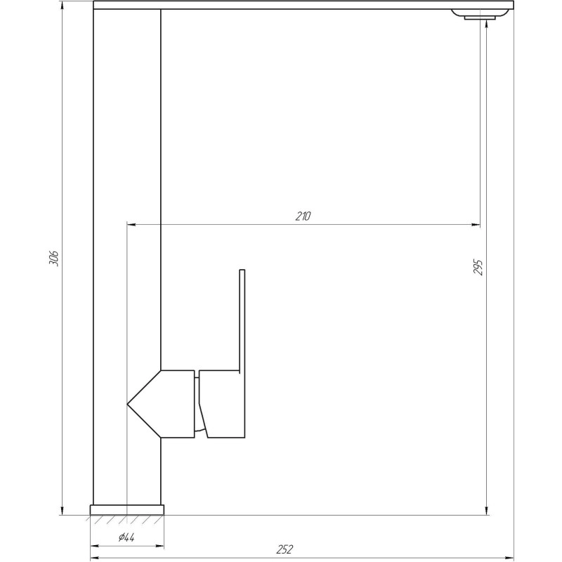 Смеситель для кухни Globus Lux RING SR-203-10 Фото - 1