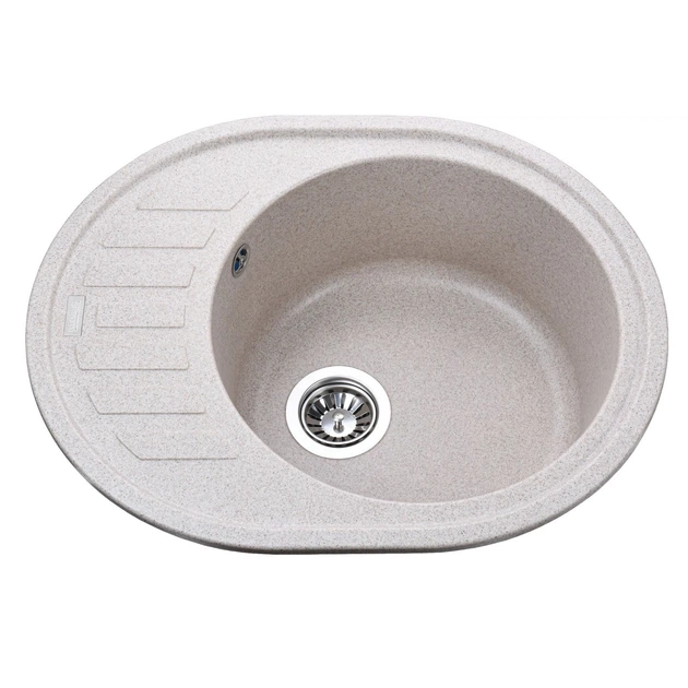 Гранитная мойка Globus Lux ARNO миндаль 620х500-А0008