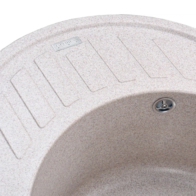 Гранитная мойка Globus Lux ARNO миндаль 620х500-А0008 Фото - 3