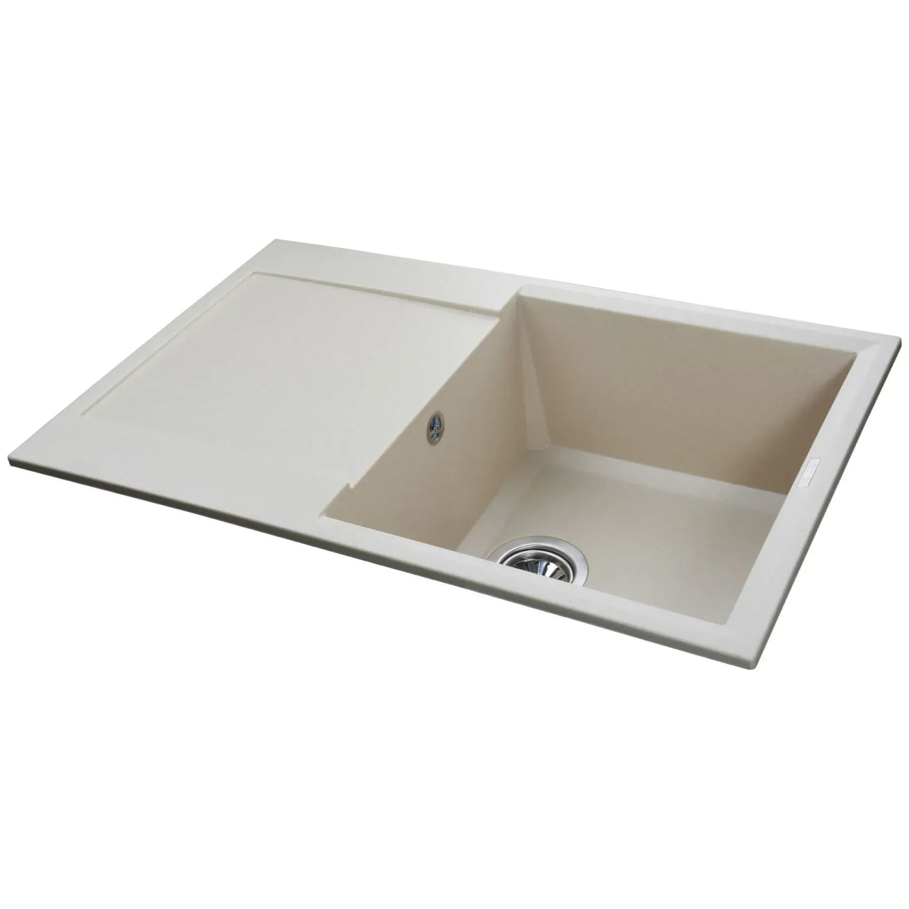 Гранітна мийка Globus Lux KOMO слонова кiстка 790х500 Фото - 1