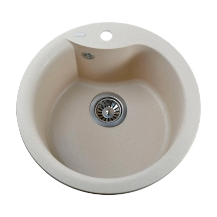 Гранитная мойка Globus Lux ORTA ORTA слоновая кость 485