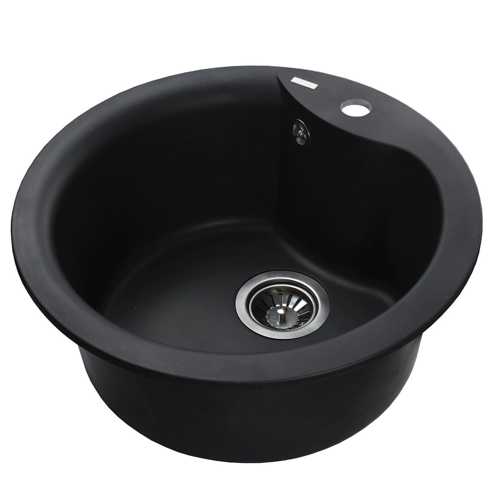 Гранитная мойка Globus Lux ORTA черный 485мм-А0002 Фото - 1