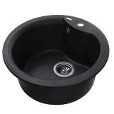 Гранитная мойка Globus Lux ORTA черный 485мм-А0002 Фото - 1