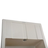 Гранітна мийка Globus Lux ONE слонова кiстка 650х500 Фото - 2