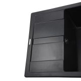 Гранітна мийка Globus Lux ONE чорний 650х500мм-А0002 Фото - 2