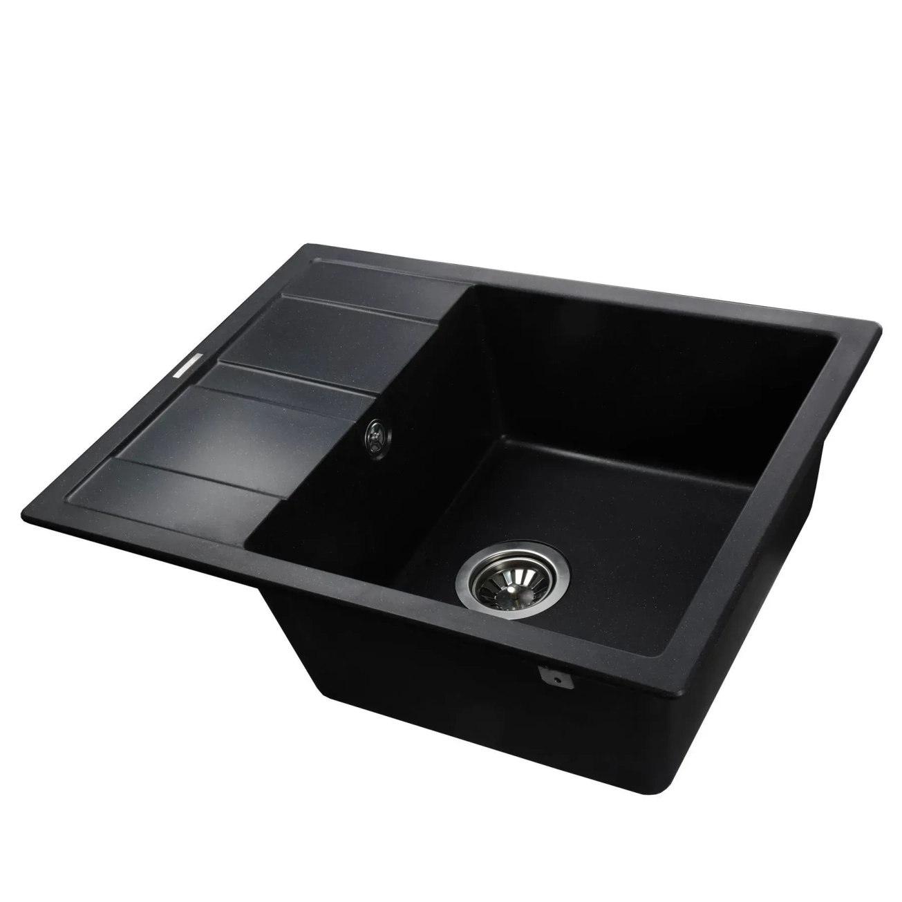 Гранитная мойка Globus Lux ONE черный металлик 650х500мм-А0001 Фото - 1