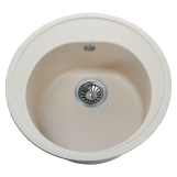 Гранитная мойка Globus Lux MARTIN слоновая кость 510