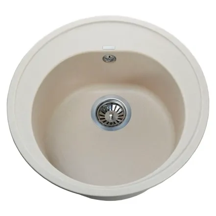 Гранитная мойка Globus Lux MARTIN слоновая кость 510