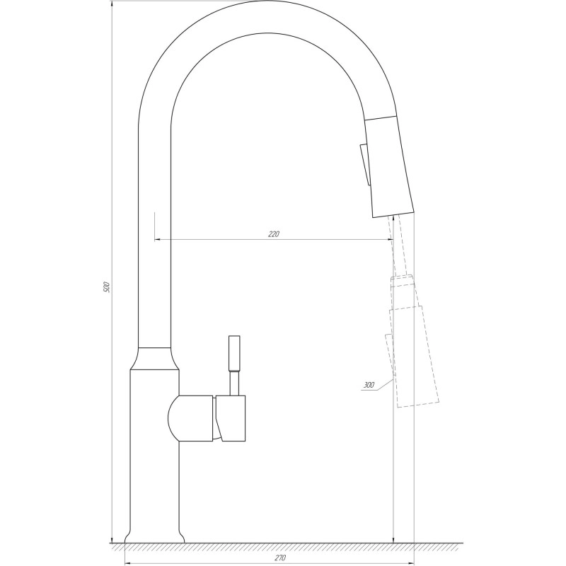 Змішувач для кухні Globus Lux ALPEN SBT1-2033-BB Фото - 1