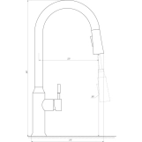 Змішувач для кухні Globus Lux ALPEN SBT1-2033-BB Фото - 1