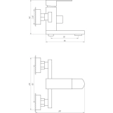 Смеситель для ванны Globus Lux SICILIA SBQ-102N-BB Фото - 1