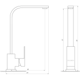 Смеситель для кухни Globus Lux SICILIA SBQ-203S-BB Фото - 1