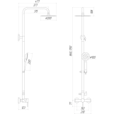 Душова система Globus Lux ALPEN SUS-SH-05 Фото - 1