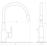 Змішувач для кухні Globus Lux Milano GLM-203LR-10-BB Фото - 1