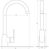 Змішувач для кухні Globus Lux Dolly GLD-0203LA-B01 Фото - 1