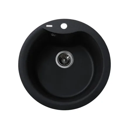 Гранітна мийка Globus Lux ORTA графіт 485мм-А0001