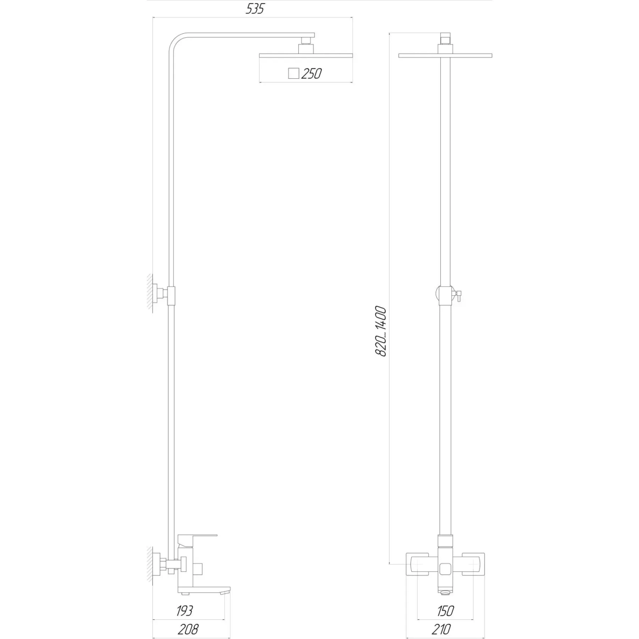 Душова система Globus Lux SICILIA VAN-SBQ-SH-02-304 Фото - 4