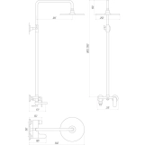 Душевая система Globus Lux GLA-0002N-10-BB Фото - 1