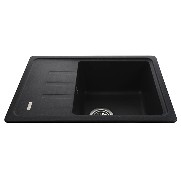 Гранітна мийка Globus Lux MONO графіт 620х435мм-А0001 Фото - 4