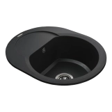 Гранитная мойка Globus Lux MORAINE черный 600х470мм-А0001 Фото - 1