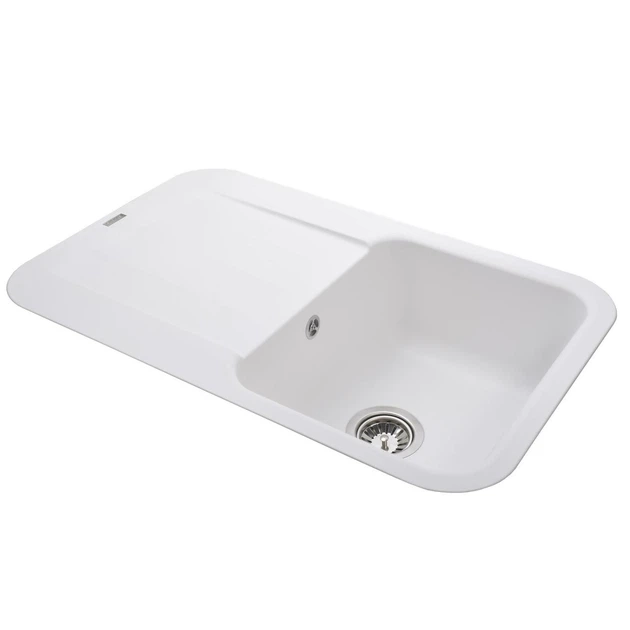 Гранитная мойка Globus Lux OBER белый 780х500мм-А0007 Фото - 2