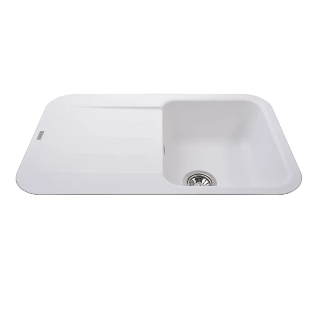 Гранитная мойка Globus Lux OBER белый 780х500мм-А0007 Фото - 4