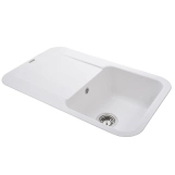 Гранитная мойка Globus Lux OBER белый 780х500мм-А0007 Фото - 2
