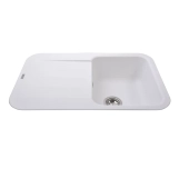 Гранитная мойка Globus Lux OBER белый 780х500мм-А0007 Фото - 4