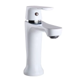 Змішувач для умивальника Globus Lux Laguna GLA-0401-7-WHITE Фото - 4