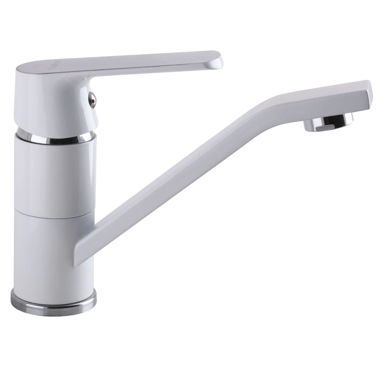 Змішувач для умивальника Globus Lux Laguna GLA-0203MQ-7-WHITE Фото - 2