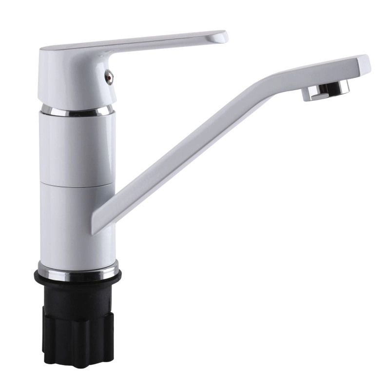 Змішувач для умивальника Globus Lux Laguna GLA-0203MQ-7-WHITE Фото - 4