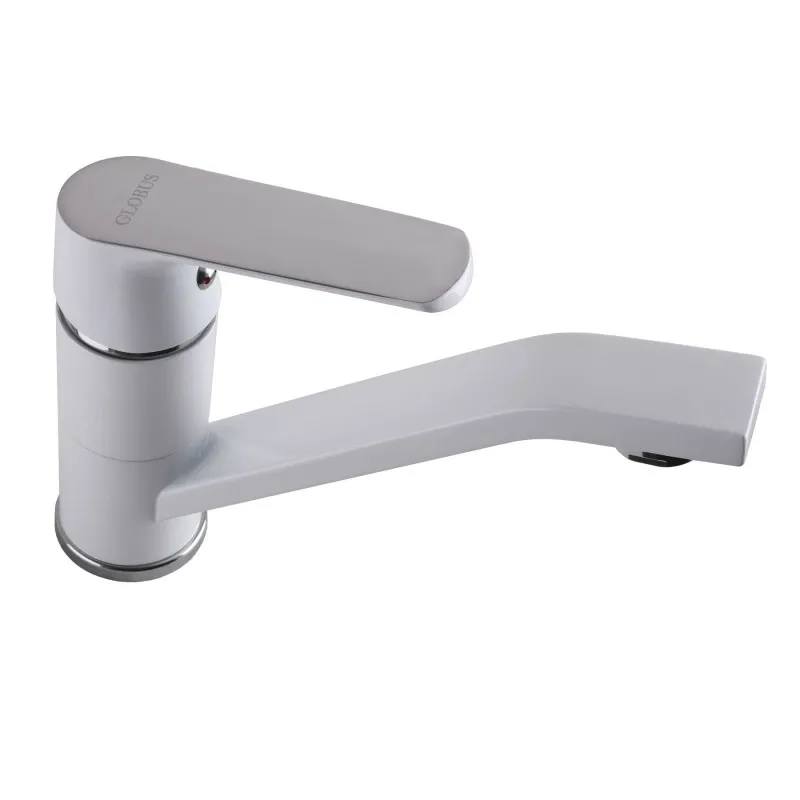 Смеситель для умывальника Globus Lux Laguna GLA-0203MQ-7-WHITE Фото - 3