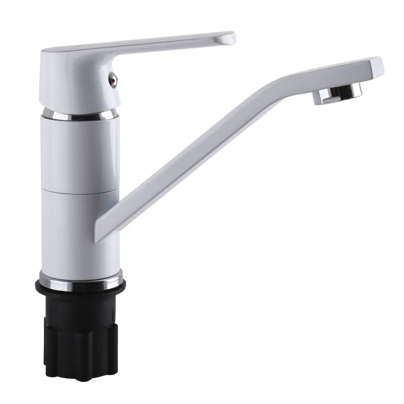 Смеситель для умывальника Globus Lux Laguna GLA-0203MQ-7-WHITE Фото - 4