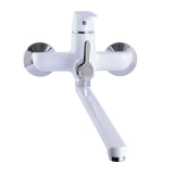 Смеситель для ванной Globus Lux Laguna GLA-0208-7-WHITE EURO Фото - 2