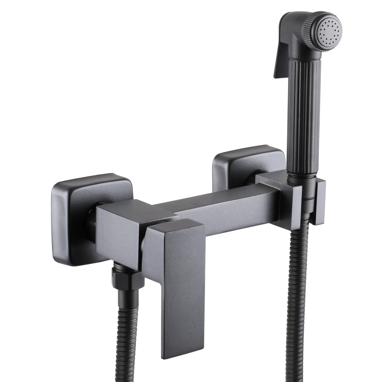 Змішувач гігієнічний Globus Lux Niagara  GLN-5-106MIX-Graphite