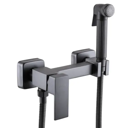 Змішувач гігієнічний Globus Lux Niagara  GLN-5-106MIX-Graphite