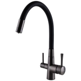 Змішувач для кухні під осмос Globus Lux LAZER GLLR-0903-11-GRAPHITE