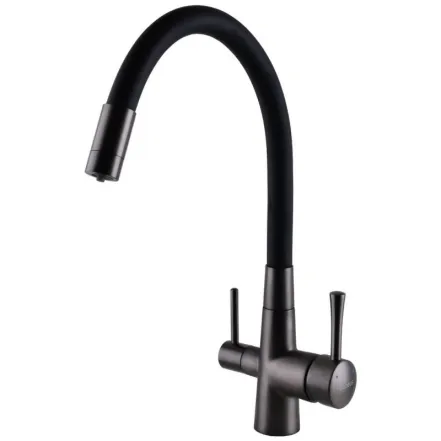 Змішувач для кухні під осмос Globus Lux LAZER GLLR-0903-11-GRAPHITE