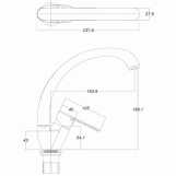 Смеситель для кухни Globus Lux Dolly GLD-0203S Фото - 1