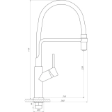 Смеситель для кухни Globus Lux DENVER Flex GDF-32-00-06 Фото - 1