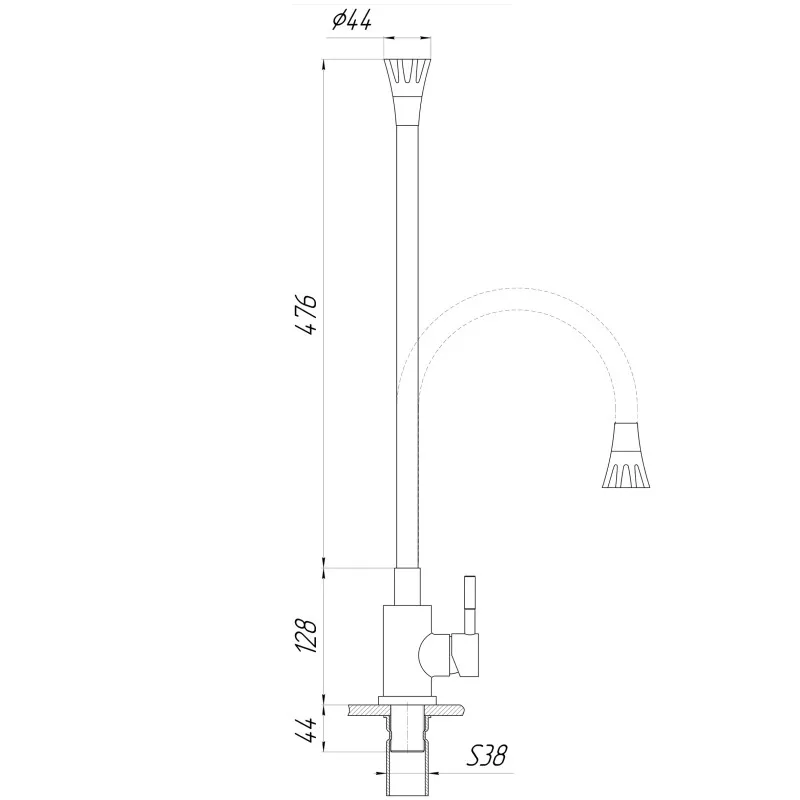 Смеситель для кухни Globus Lux Alpen SBT1-203SA-S21 Фото - 1