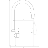 Змішувач для кухні Globus Lux ALPEN SBT1-2033-GP Фото - 2