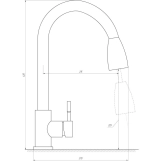 Смеситель для кухни Globus Lux ALPEN SBT1-2031-GP Фото - 1
