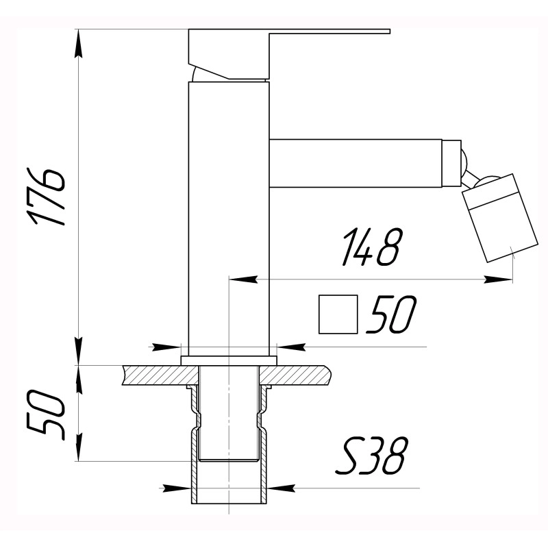 Смеситель для биде Globus Lux SICILIA SBQ-106 Фото - 1