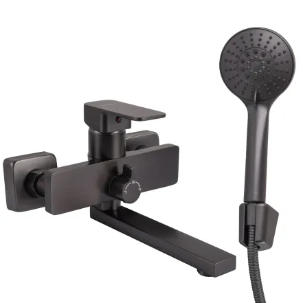 Смеситель для ванной Globus Lux Milano GLM-0102N-11-GRAPHITE
